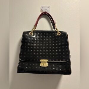 Arcadia Zola Embossed Black
Italian Leather Satchel
Crossbody NWOT